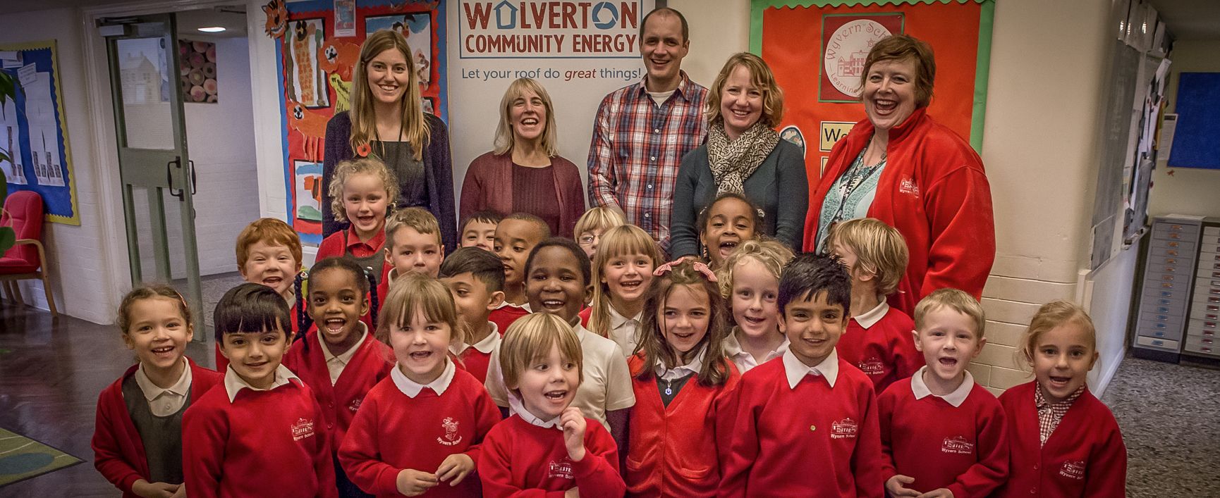 Talking to local school children about energy efficiency